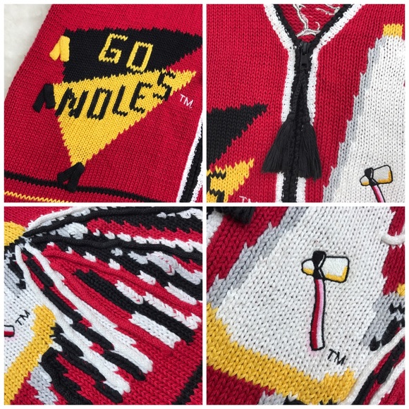 Collegiate Eagles Eye Knit Vest FSU Seminoles XL - Picture 8 of 8